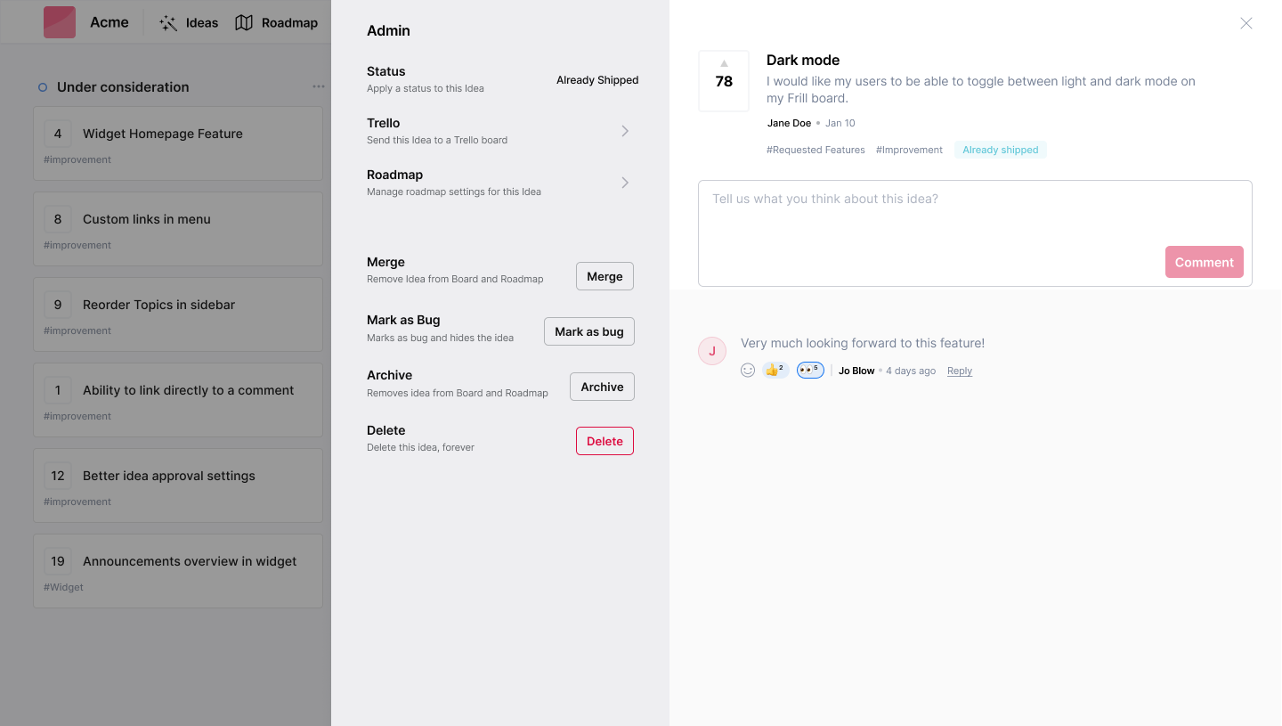 Fully customisable